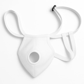 AT Surgical Scrotal Suspensory Support – Melon Grapefruit XL Enlarged Testicles, Adjustable Waistband, Comfort & Stability (Leg Straps – 4105)