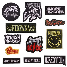 12 Pieces Iron-on Patches for Clothes, Decorative Patches for Clothes, Iron on Patches, Fabric Iron-on Patches, Printed Iron on Patches, Embroidered Patches