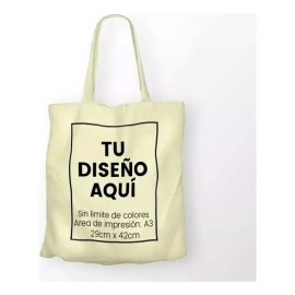 20 Bolsa Morral De Tela Tipo Tote Bag Personalizada