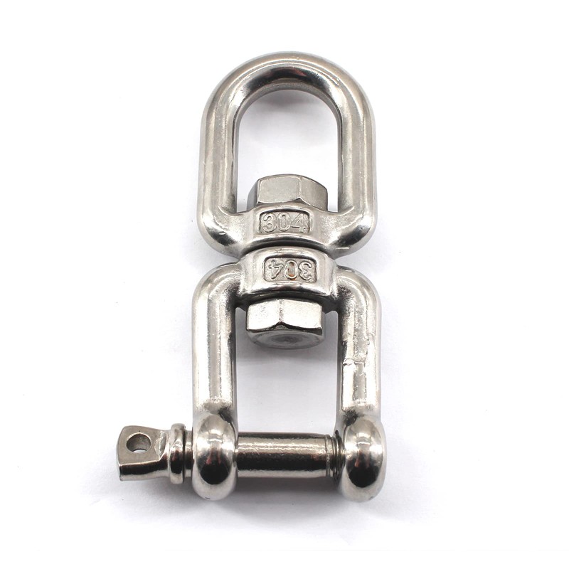 4 Pack 304 Stainless Steel M4 Jaw Eye Swivel Ring
