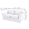 Sofa Covers Compatible with IKEA Ektorp 3 Seat Sofa Slipcovers