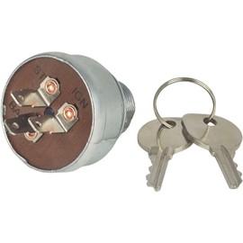 EZROAD Ignition Switch w/Key 60736C2 Compatible with Case IH Farmall 100 130 140 Cub 154 184 Gas 185 Lo Boy Compatible with Cub Cadet 70 72 100 102 105 122 128 149 Tractor 392950R92 60736C1 1700-0949