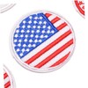 IWOWHERO 12pcs Flag Cloth Patches Stickers Embroidery DIY Patches for