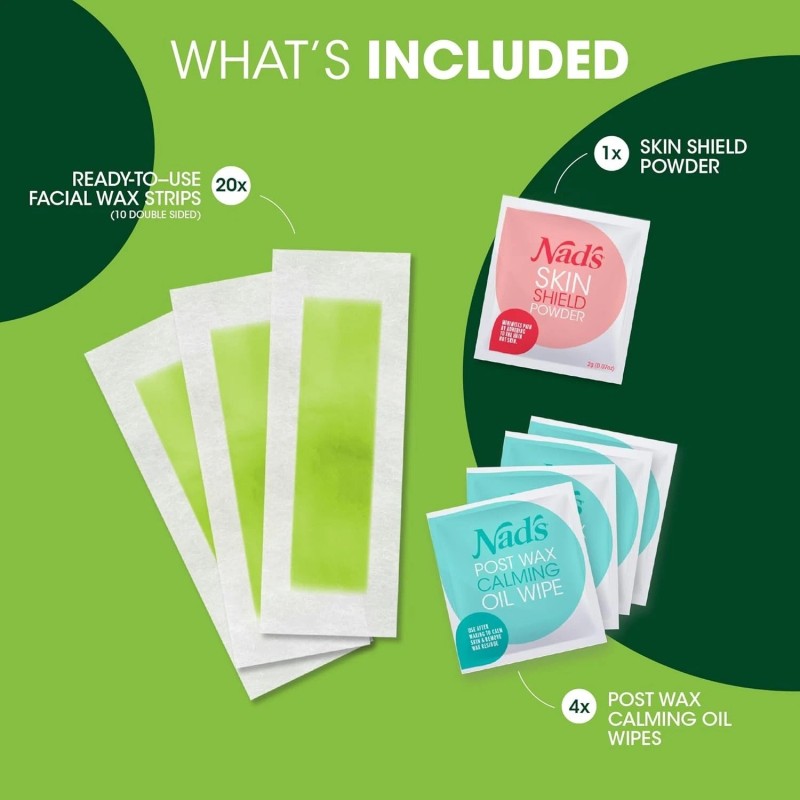 Unbranded Facial Wax Kit – Bandas Hipoalergénica
