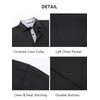 Esabel.C Mens Short Sleeve Dress Shirts 4-Way Stretch Regular Fit