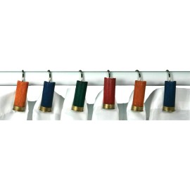 Rivers Edge Old River Outdoors Shotgun Shell Shower Curtain Hooks/Rings - 12 Pc Set