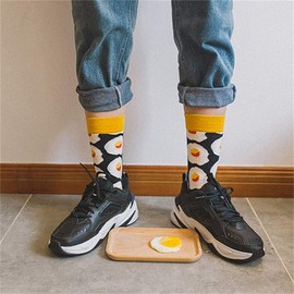 Belloxis Men’s Colourful Socks with Motif, Cuddly, Cotton Calf Socks, Gifts for Men, 43–46, Multi-coloured.