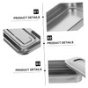 JECOMPRIS Stainless Steel Tray with Lid Medical Instrument Tray