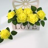 Vignor 100 Pcs Artificial Flowers Faux Foam Fake Rose Head