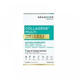 그라니온스 콜라겐+ 멀티 타입 I, II, III, III, V, X 60정 GraniOn's Collagen+ Multi Type I, II, III, IV, V, X 60 Tablets