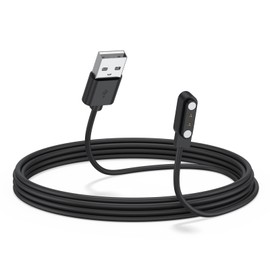 Demark Smart Watch Charger 2 Pin Magnetic 4mm Charging USB Cables Compatible with Reflex Active, Radley, Nerunsa, AcclaFit Smartwatch Fitness Tracker Charging (USB 100cm)