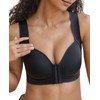 Women's Front Closure Bras Posture Full Coverage No Underwire Unlined