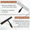 Shower Squeegee for Glass Doors & Microfiber Scrubber Kit 11Inch