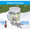 Bytcew 100 Pcs Fencing Fasteners Post Screw with Wire Fixer,