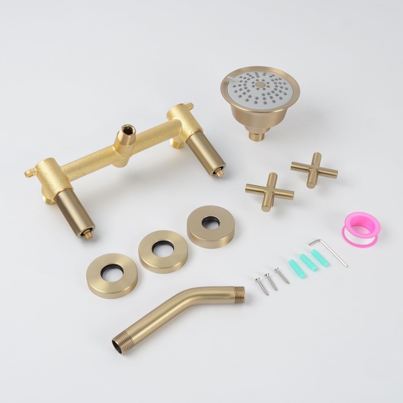 KAPHOME 2 Handles Shower Faucet Set,Tub and Shower Trim Kit