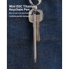 TIKIDESIGN TKP1 Mini Titanium EDC Pen Bolt Action Pen Keychain