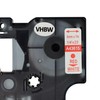 vhbw Schriftband-Kassette Ersatz für Dymo D1, 43615 für Etiketten-Drucker 7m