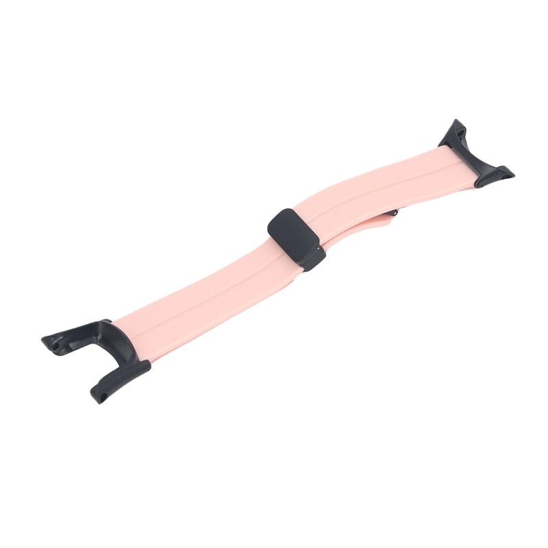 Silicone Watch Strap Waterproof Magnetic Folding Buckle Replacement Watchband for