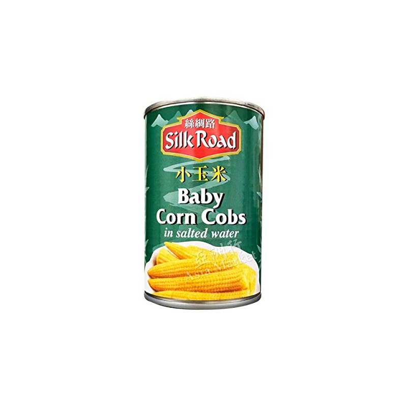 Young Baby Corn in Salted Water 410g Tin by Silk