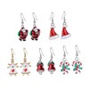 COLLBATH 5 Pairs Christmas Ear Drops Earrings Christmas Jewelry for