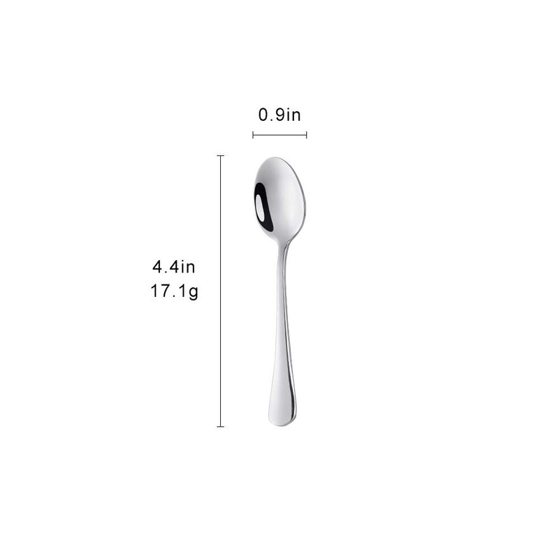 Meisha 12-Piece Coffee Spoons, 4.4-Inch Stainless Steel Mini Demitasse Espresso