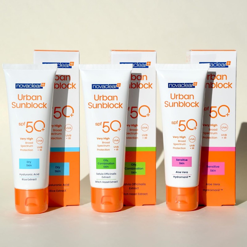 Novaclear Face Cream with SPF 50+ for Sensitive Skin, Cream