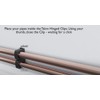 ROHANS Single 15mm HINGED Pipe Clips TS15 for PIPEWORK Black,