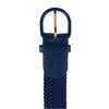 CTM Mens Elastic Braided Belt with Covered Buckle (Big &