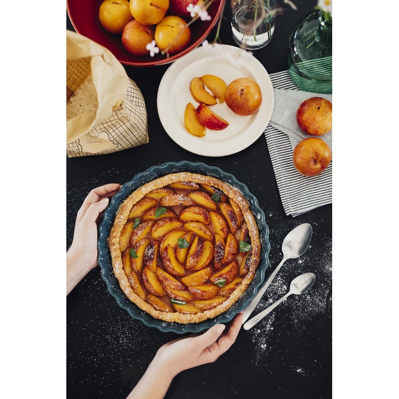 Emile Henry Deep Flan Dish, 1.2 Qt, Clay