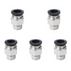 Leliafleury 5Pcs Straight Pneumatic Push to Quick Connect Fittings 8mm