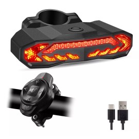 Trixter Luz Direccional Bicicleta Recargable Alarma Antirrobo Claxon