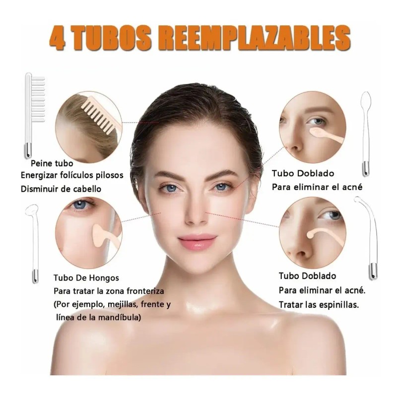 Máquina Terapia Piel, Facial Dispositivos De Alta Frecuencia