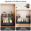 Buwico Expandable under cabinet organizer, 2-Tier under sink organizer with