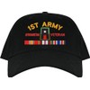 MilitaryBest First Army Afghanistan Veteran Imported Low Profile Black Embroidered