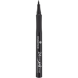 essence 24ever ink liner, eyeliner no. 01 intense black, jet black, matte finish, 24h hold, long-lasting, waterproof, extra fine brush, vegan, perfume, 1.2 ml