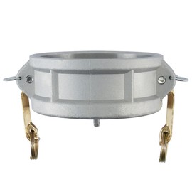 AEONEXIS 1PCS 4" Lightweight Camlock Fittings Type DC with Brass Handles - A380 Permanent Mold Aluminum, Cam Lock Corrosion-Resistant Dust Cap for Water/Oil Flow Systems