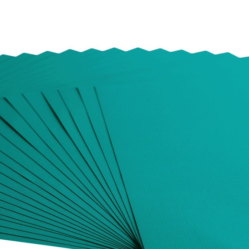 Vaessen Creative Florence Textured Cardstock Paper, Turquoise Frosting, 216 grams,