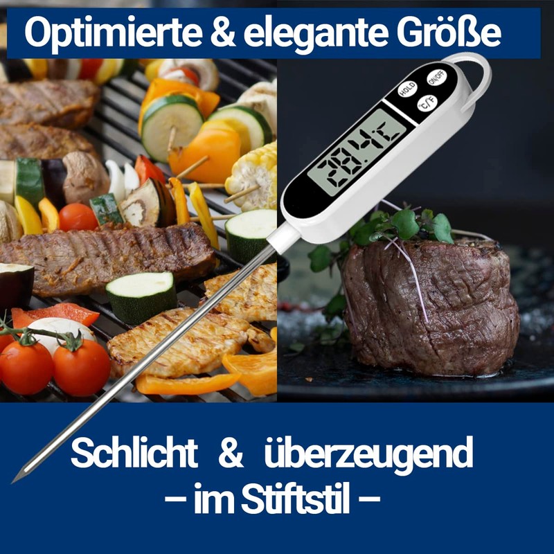 1 x kitchen thermometer (digital) for food and drinks (-50°C