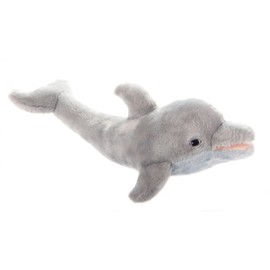 The Petting Zoo Dolphin Stuffed Animal Plushie, Gifts for Kids, Earth Keeperz Sealife Animals, Zoologee Grey Dolphin Plush Toy, 20 inches