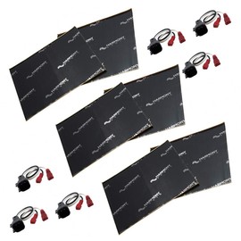 Harmony Audio HA-725600 Compatible with Ford Ranger 1998-2011 Speaker Replacement Harness and HA-SDSK Car Truck SUV Sound Damping Dampening Deadening (2) Mat 10" x 10" Sheets Speaker Install Kit