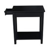 IC International Concepts International Concepts Narrow End Table, Black