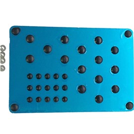 kashaipu Mini Metal Car Truck Floor Mat Carpet Heel Pad Plate Rest Footrest Foot Pedal Kit