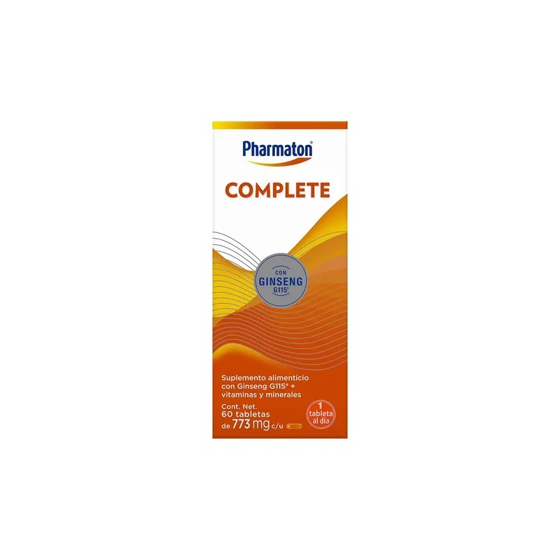 Suplemente Alimenticio Complete Con Ginseng 60 Unidades Pharmaton