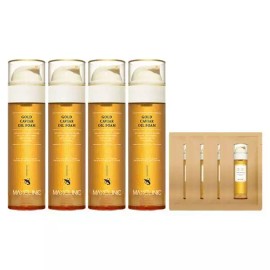 Maxclinic [하프클럽/맥스클리닉]맥스클리닉 오일 폼 클렌징 골드 캐비어 대용량 110g 4개+샘플 [맥스클리닉 오일 폼 골드 캐비어 110g 4개+샘플] [Half Club/Max Clinic] Max Clinic Oil Foam Cleansing Gold Caviar Large Size 110g 4 Pieces + Sample [Max Clinic Oil Foam Gold Caviar 110g 4 Pieces + Sample]