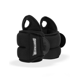 SPORTINATOR® Arm & Leg Weight Cuffs Wrist Velcro Ankle Weights Training Weights Set of 2 2 x 0.5/1/1.5 kg Ankle Weights for Women Men (2 x 0.5 kg) (2 x 1.5 kg)