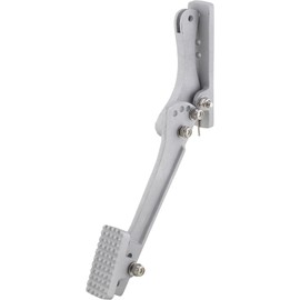 Speedway Motors Universal Cast Aluminum Accelerator Pedal, Adjustable Mount Holes, Non-Slip Diamond Pattern Pedal Pad, 4 Mount Holes, Includes Cable Clamp Sleeve