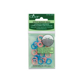 Clover Marker-Ringe, Plastic, Rosa/Blau, Eine Grösse, 30