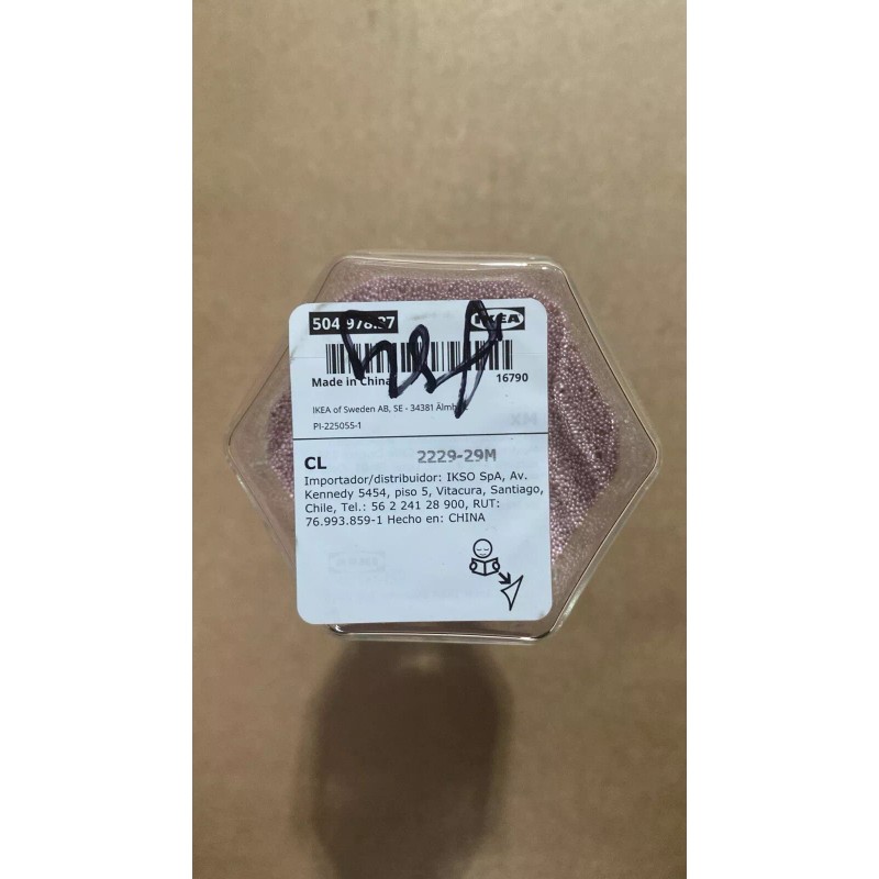 IKEA New IKEA TILLSYN Decorative hourglass, clear glass/light Pink, 6