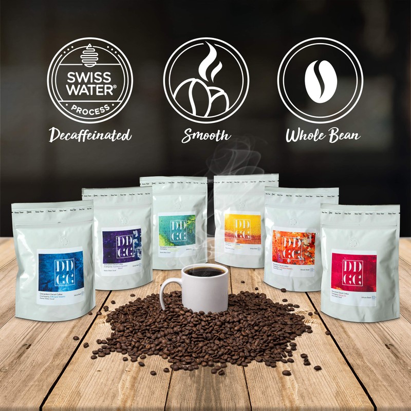 Decaffeinated Strongest Dark Roast Espresso Coffee Beans 227g - Swiss