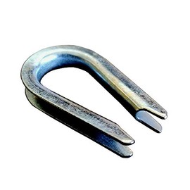 Wire Rope Cable Thimbles - 1/8 Inch Wire Rope Thimble - Wire Rope Thimbles - 1/8" Thimbles fit 3/32" to 1/8" Steel Aircraft Cable Wire Rope (25)